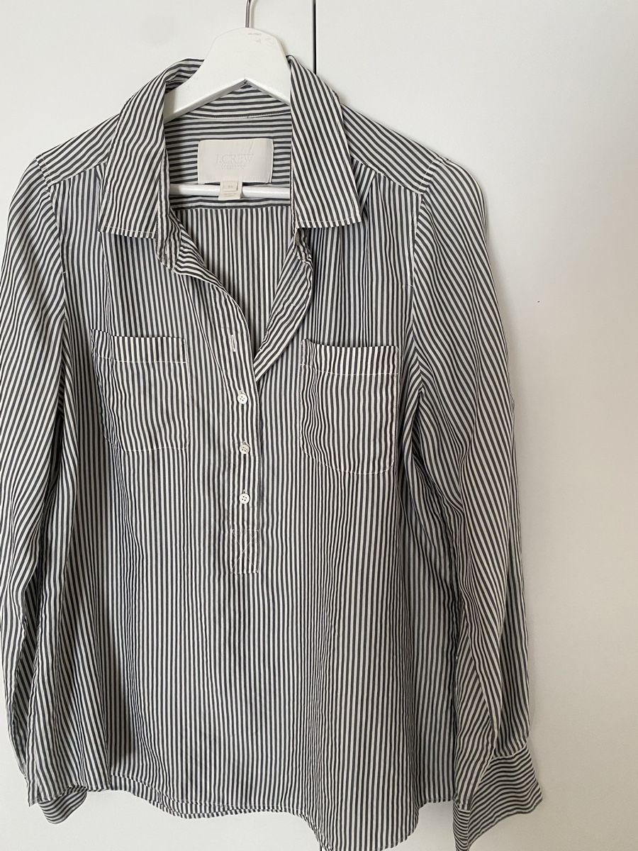 J.Crew Camicette: J.Crew Collection 100% Silk Striped Blouse – Nuovo (secondo la descrizione) da Herrliberg venduto da non_5qdb