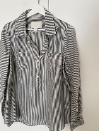 J.Crew Collection 100% Silk Striped Blouse