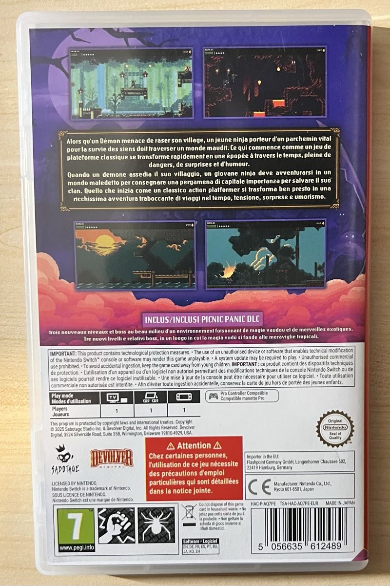 Giochi: THE MESSENGER NINTENDO SWITCH – Usato da Grandevent venduto da David28313 1