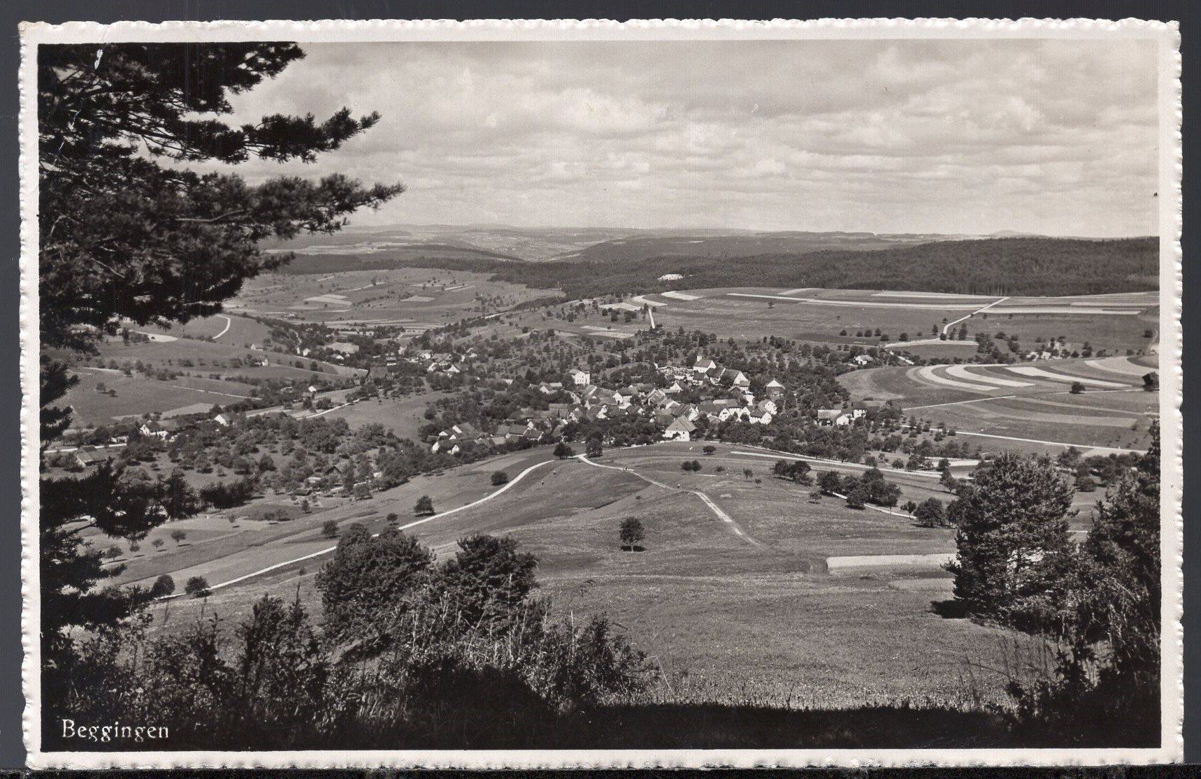 Cartoline postali: Beggingen -  Luftbild   Feldpost 1945 – Usato da Aarau venduto da kufi44