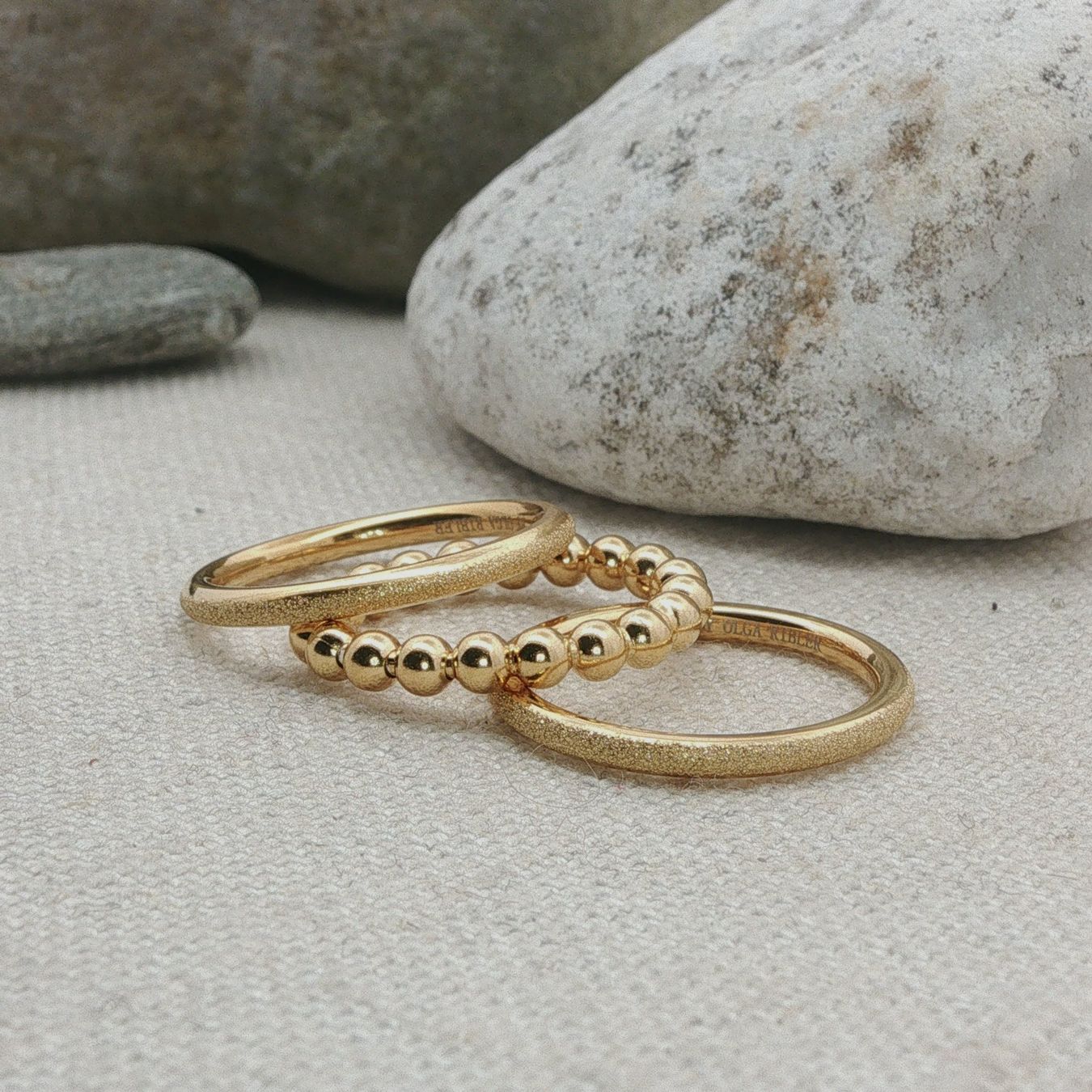 Olga Ribler Anelli: Edelstahl & Silber Ring SET Ringgrösse 50 – Nuovo (secondo la descrizione) da Luzern venduto da Schmuckoutlet 6