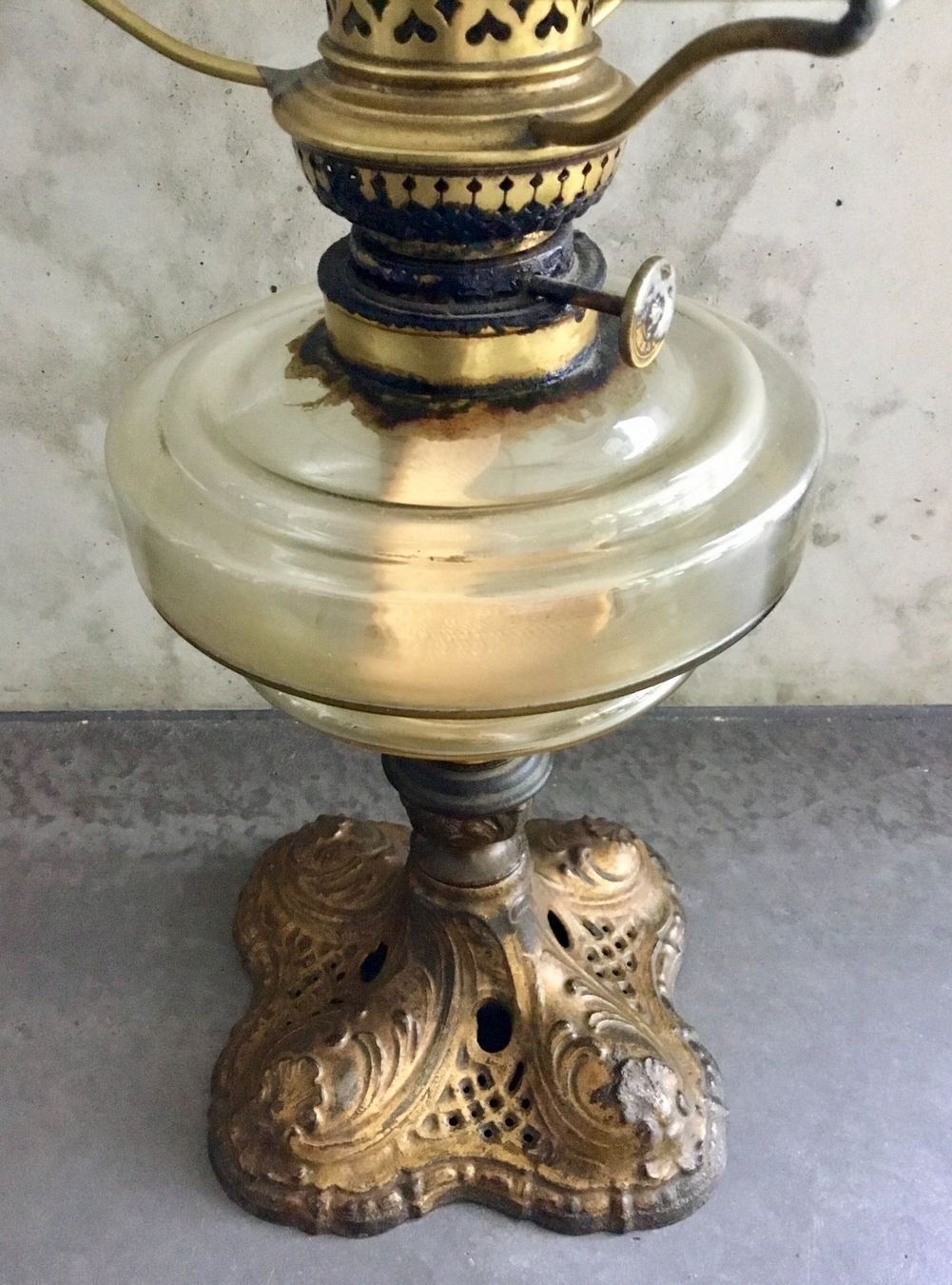Lampade: Lampe, Petroleum-Lampe antik – Usato da Eggersriet venduto da Wiese61 1