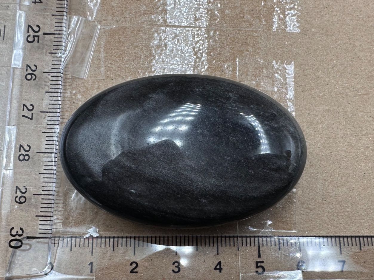 Mineralien & Heilsteine: Silber Obsidian Handschmeichler Heilstein – Neu und originalverpackt aus Männedorf von Handschmeichler 4
