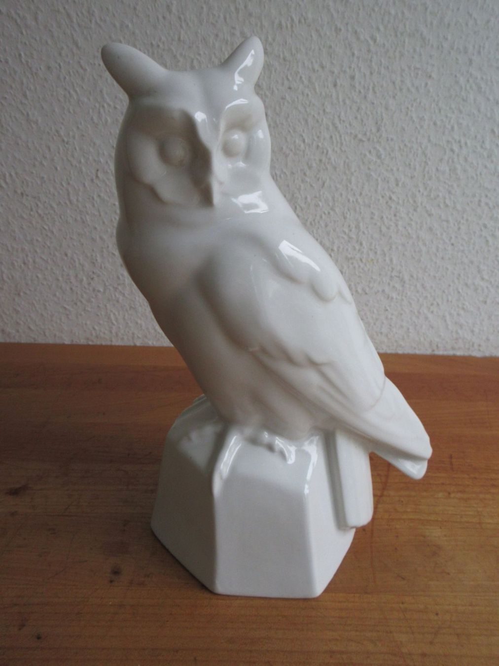 Statuette: Laufen Keramik - weiss Eule, selten! – Usato da Binningen venduto da mondoantico