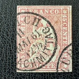 Alle Briefmarken: Strubel 24G/24B4, gestempelt – Gebraucht aus Stallikon von HILDECH1 1