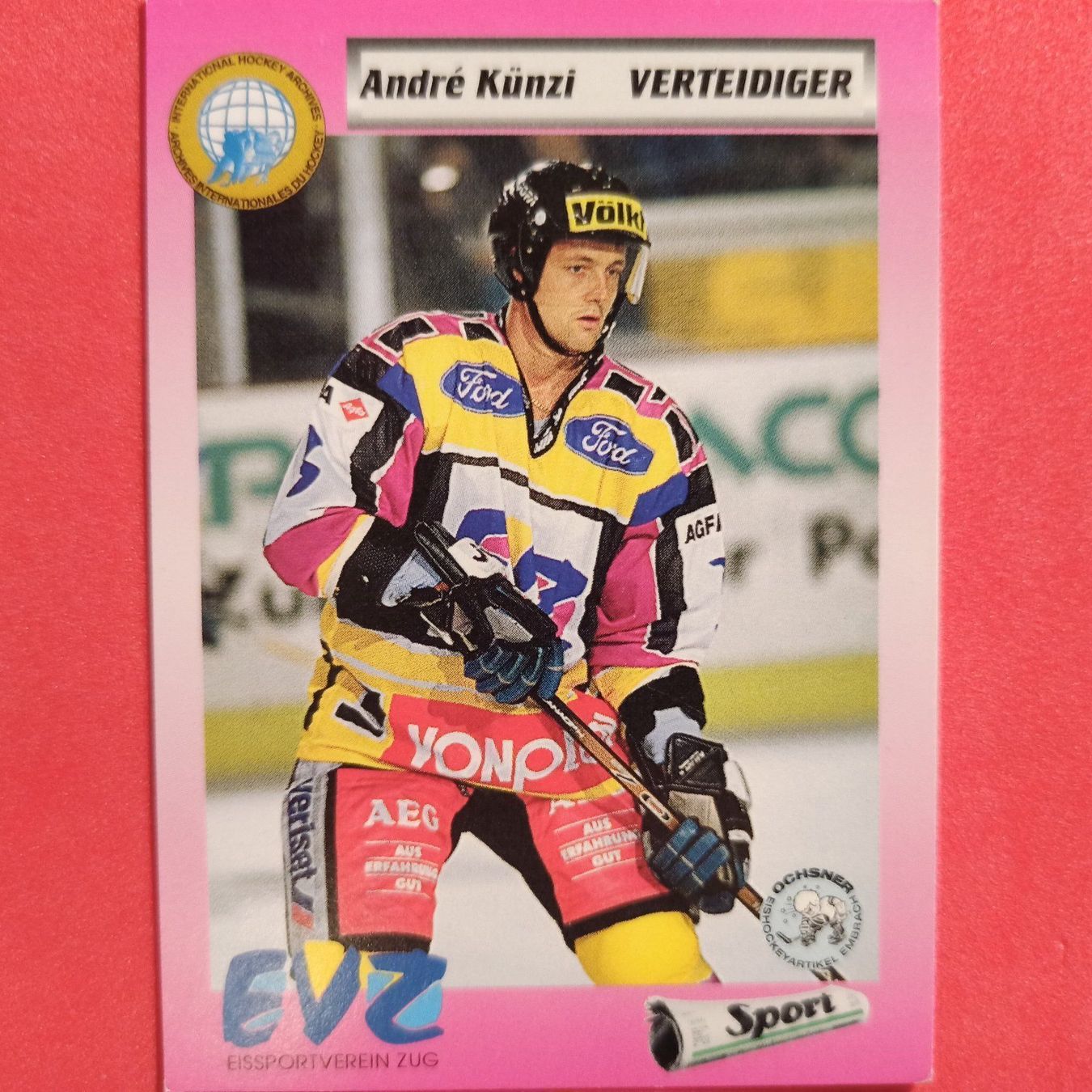 Carte collezionabili: Andrè Künzli - EVZ - 1993/94 – Usato da Dübendorf venduto da kb86_MOVIE