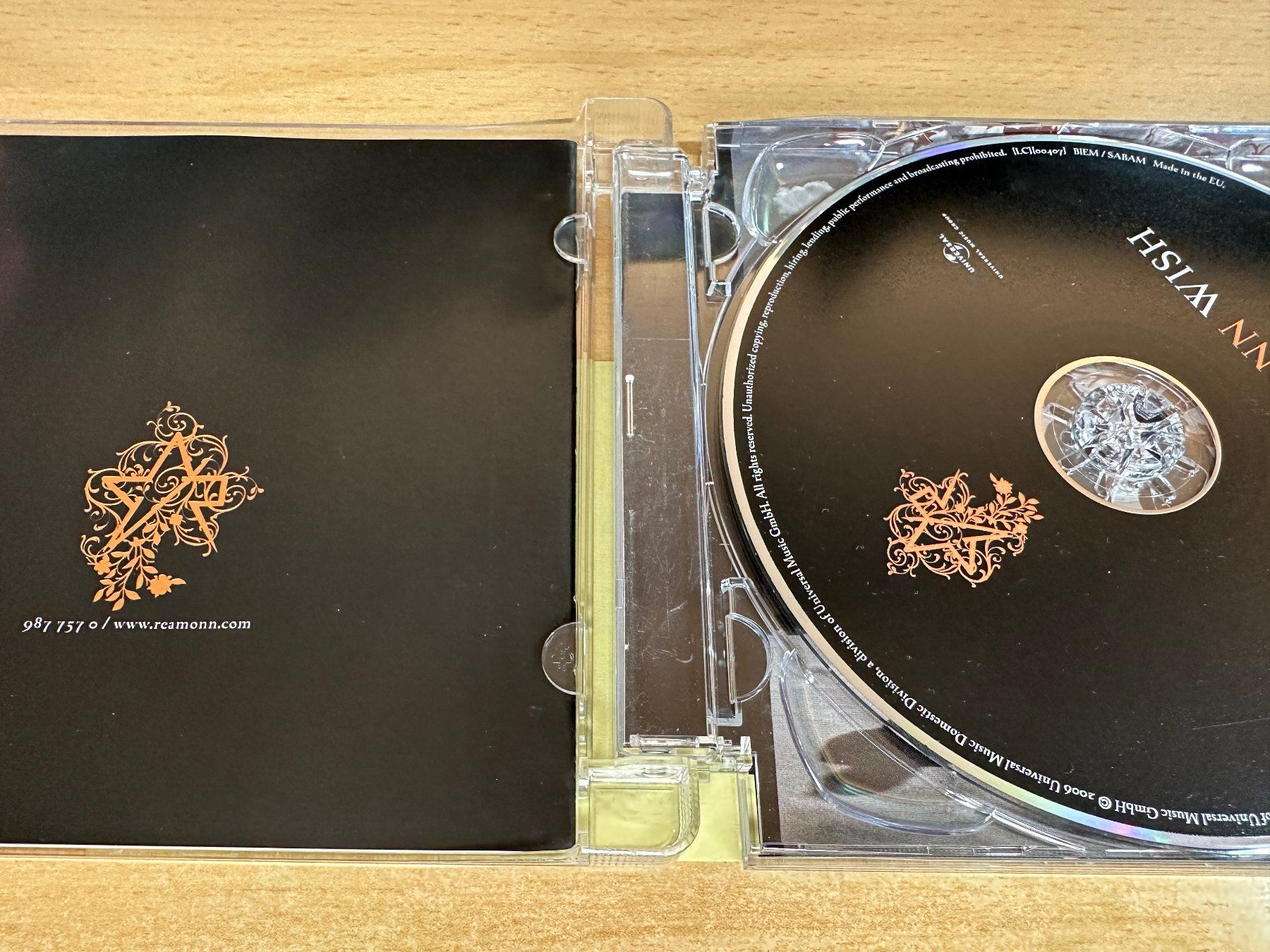 CD: D8 Reamonn – Wish – Usato da Rikon im Tösstal venduto da Alpenmutz 2