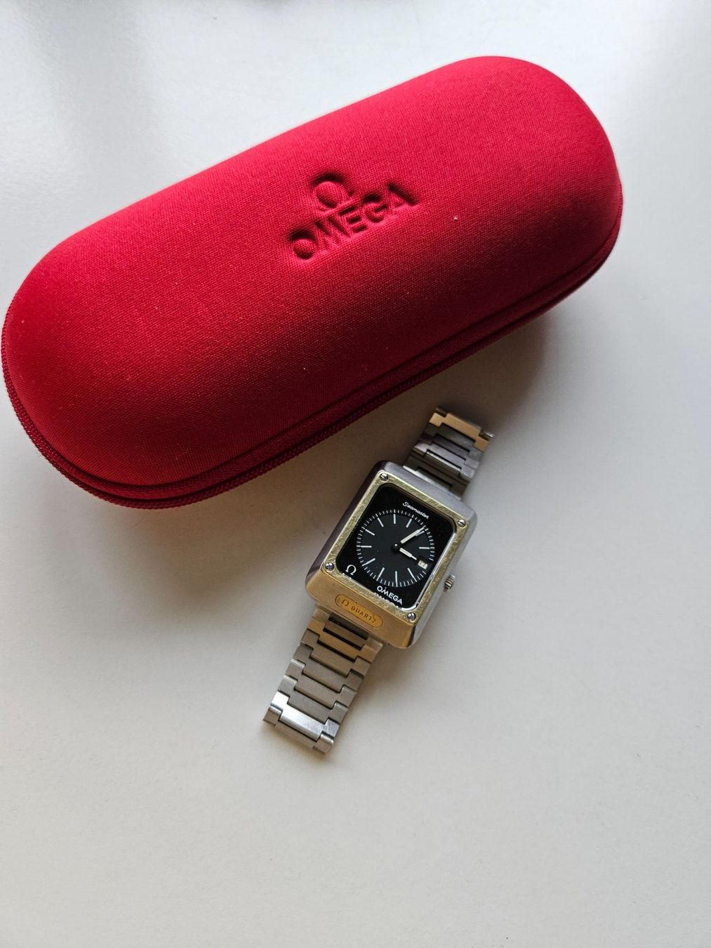 Omega Orologi: Omega Seamaster Mariner Goldkappe Quartz mit Box – Usato da Berikon venduto da mmm21 4