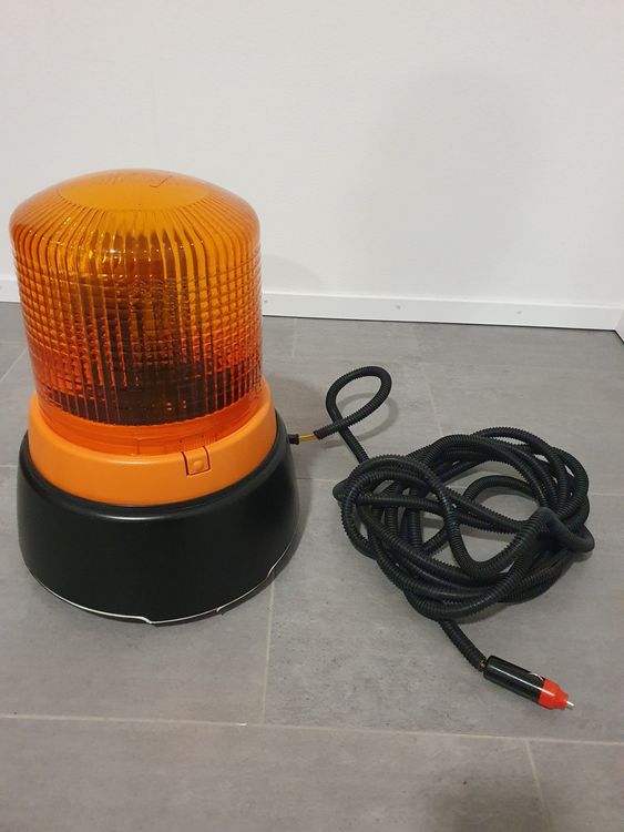 Drehlicht Hella orange neu mit 5m Kabel auf 12V Stecker