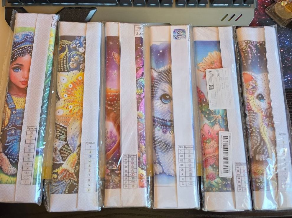 Kit bricolage: DIAMOND PAINTING 6 STK. – Nuovo e nell'imballaggio originale da Dintikon venduto da bonita099