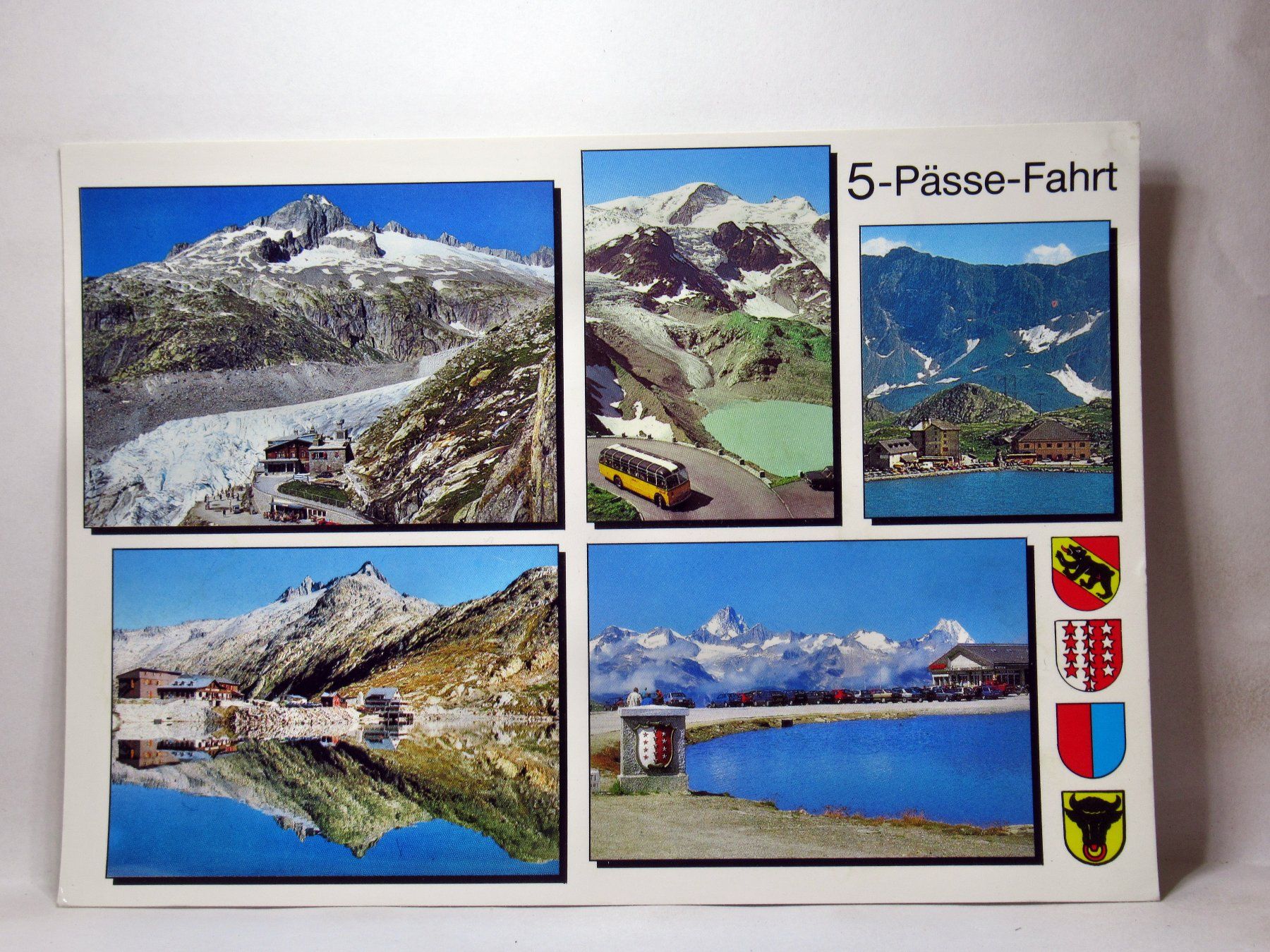 Ansichtskarten: Postauto , 5 Pässe - Fahrt – Neu (gemäss Beschreibung) aus Grenchen von Bluemchen1900