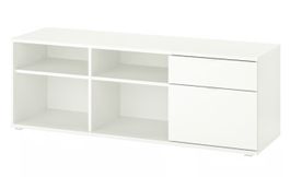 IKEA VIHALS TV-Möbel weiss mit 2 Schubladen, wie neu