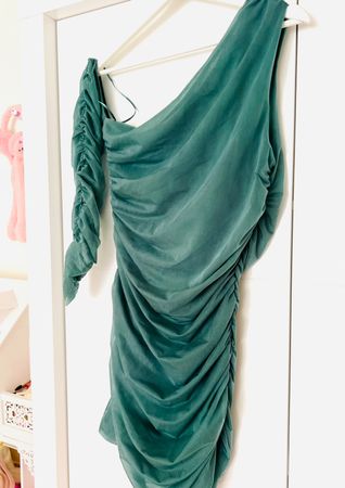 PALE EMERALD DRESS FROM ZARA
