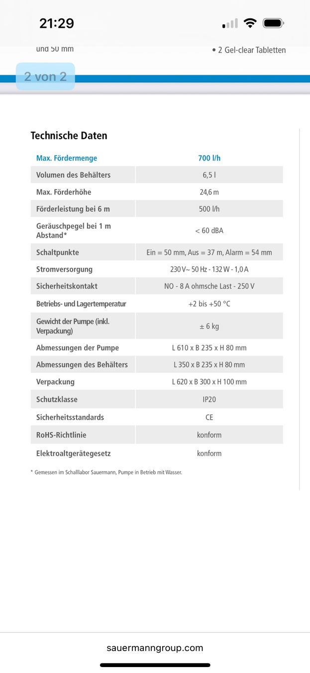 Pompe & Parti di ricambio: Abwasserpumpe Sauermann – Usato da Zofingen venduto da Angelomichael 3