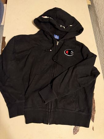 Champion Kapuzenjacke schwarz Reissverschluss Grösse XS