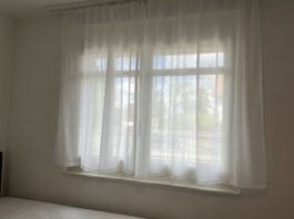 Transparenter Vorhang – 2 Teilig – Höhe frei wählbar