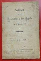 Alte Schrift: Einweihung der Schule Menziken 1863!