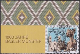 2019, Nr.1745, "BASLER MÜNSTER" mit Ersttags-Vollstempel BS