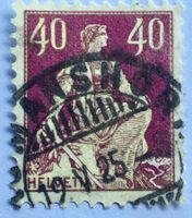 Helvetia mit Schwert mit Vollstempel
