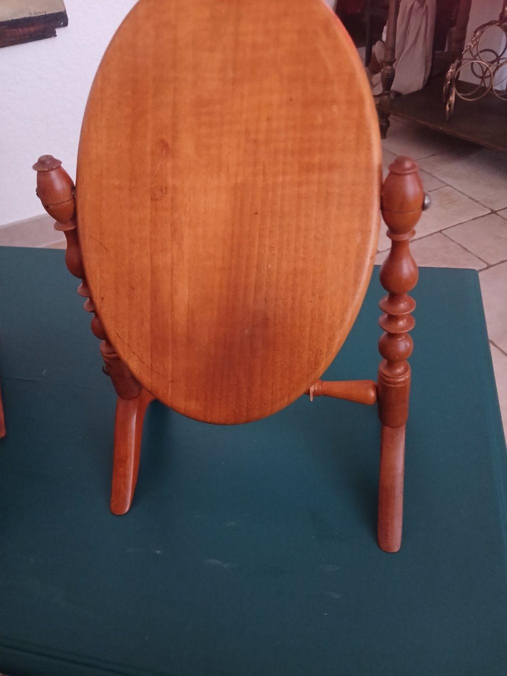 Specchi: Miroir de table ancien en bois massif – Usato da Corcelles-Payerne venduto da evalyne 3