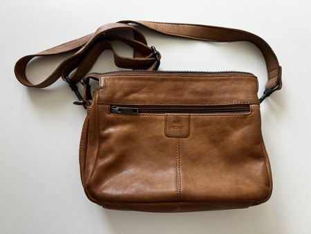 Umhängetasche Leder braun