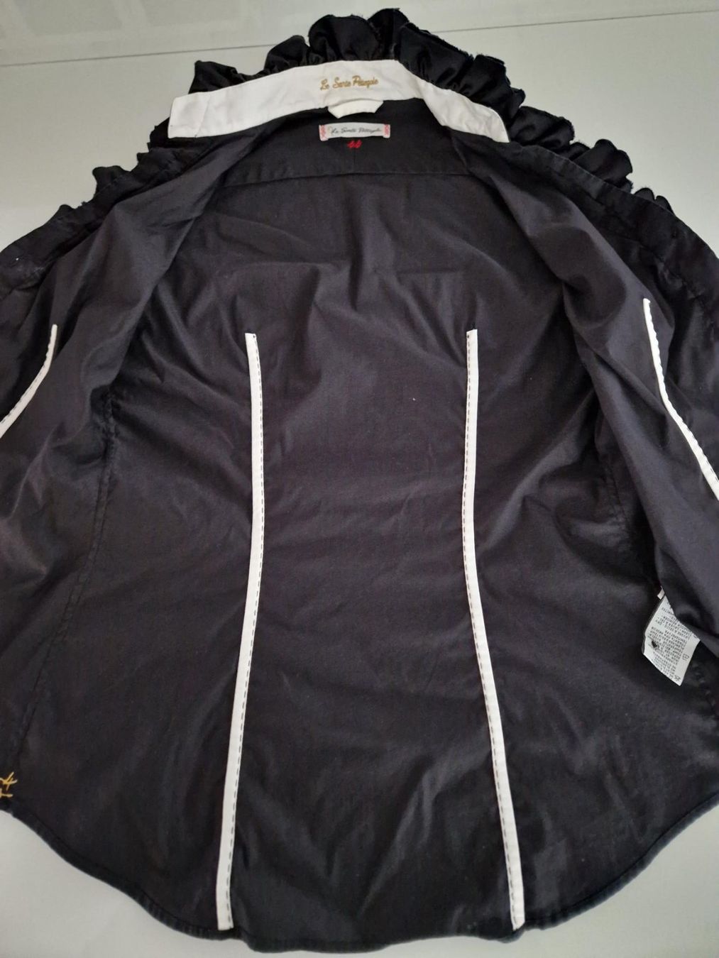 Camicette: Sexy schwarze Bluse, Gr.44, Italien – Usato da Obergösgen venduto da js9_h6hp 3