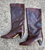 Damen Stiefel Leder, Grösse 4 1/2