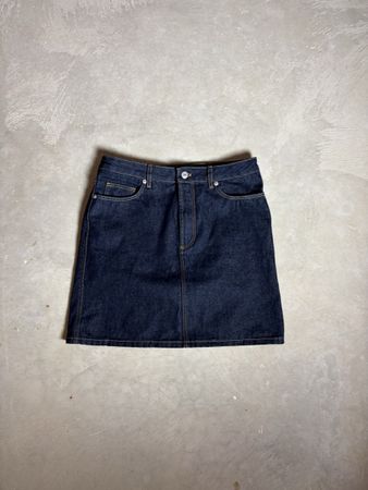 Jupe en jean Lacoste bleu foncé taille 38 bon état