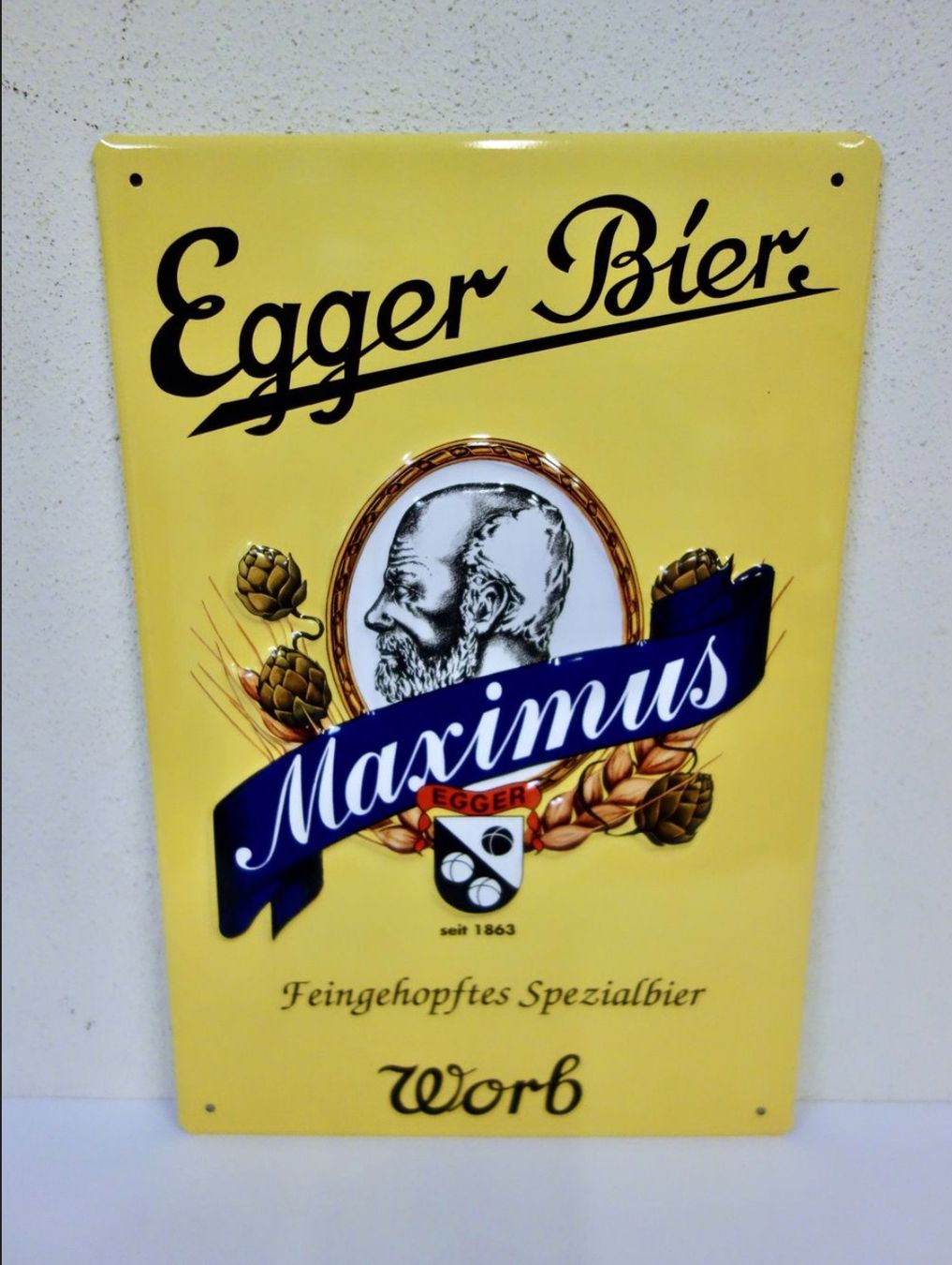 Ecriteaux: Blechschild EGGER BIER WORB Werbung Werbeschild Schild Blech – Neuf avec emballage d'origine à Kerzers par djstarsky73 1