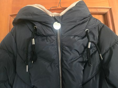 Neue tolle CHOICE blaue/beige Winterjacken mit Kapuze Gr.38