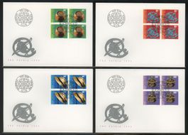1995, Pro Patria, FDC, Viererblöcke