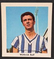 VINTAGE SAMMELBILD FOOTBALL-GUM ZÜRICH ROLF WÜTHRICH