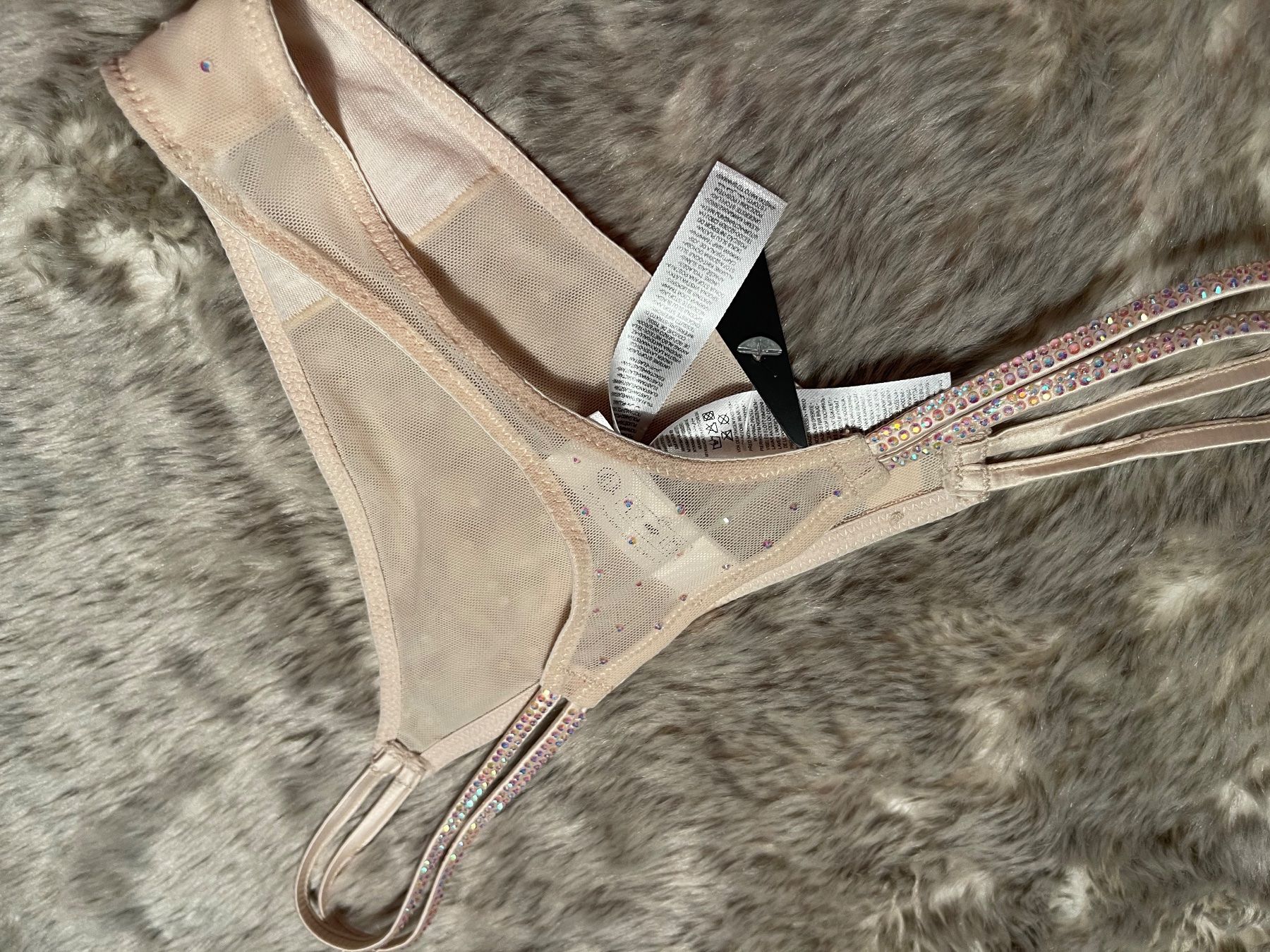 Altra biancheria intima: Trasparente tanga con strisce e strass-S-nuovo – Nuovo e nell'imballaggio originale da Locarno venduto da Fixed8 5