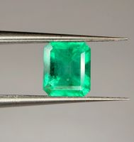 Ab 1 Fr. - 1.30 ct kolumbianischer Smaragd inkl. Zertfikat