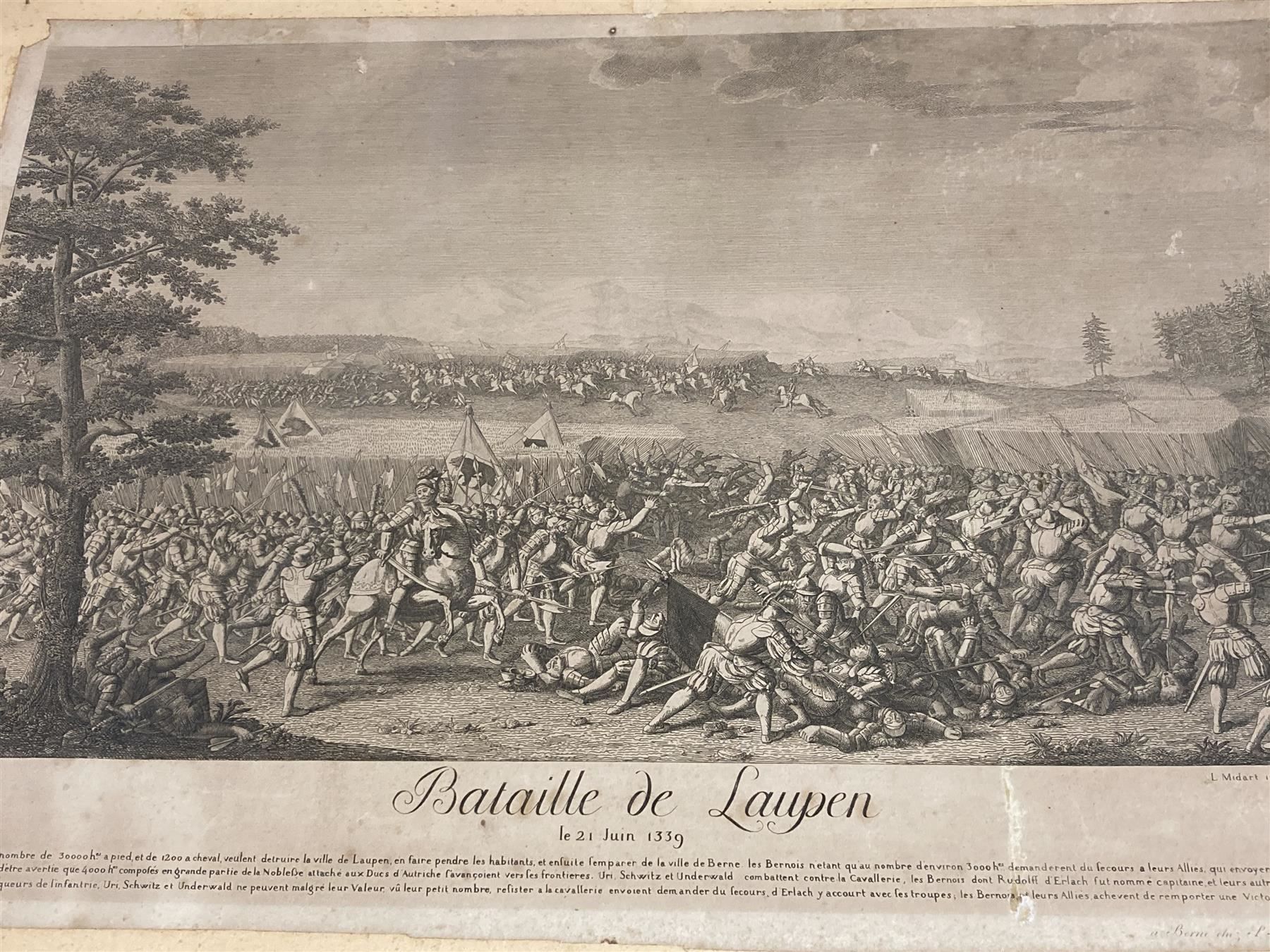 Stiche: Bataille de Laupen – Gebraucht aus Bern von Jwpm66 1