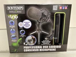Bontempi USB Kondensator Mikrofon mit Zubehöhr neu