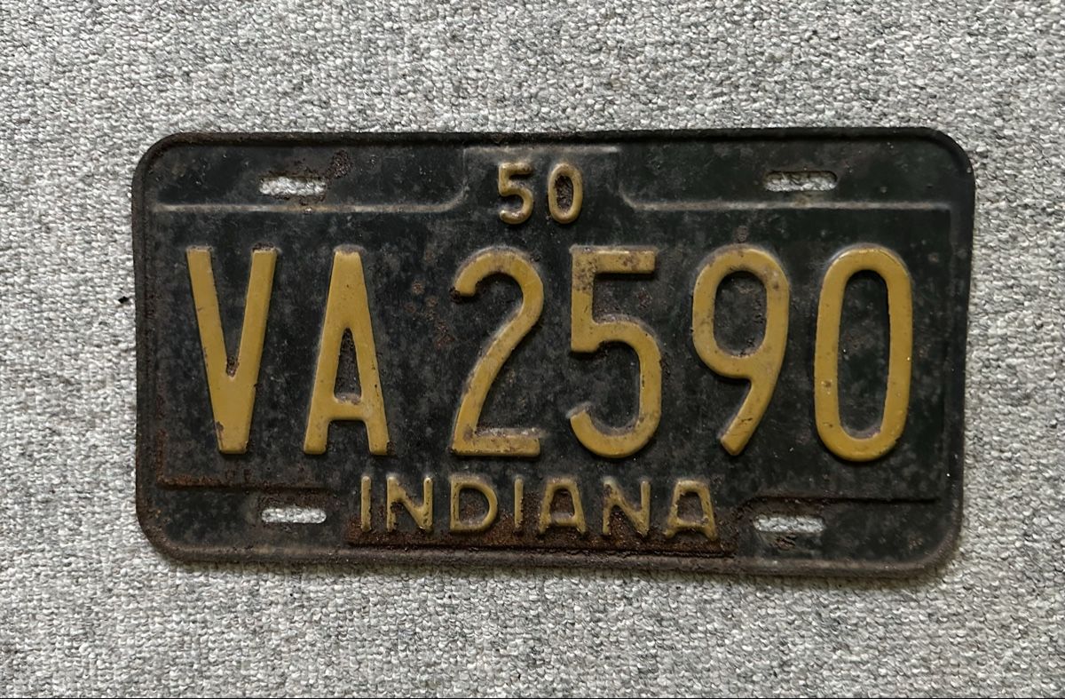 Insegne: Vintage Indiana Nummernschilder – Usato da zürich venduto da PatCat02 2