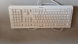 Tastatur Cherry KC 1000 kabelgebunden weiss gebraucht