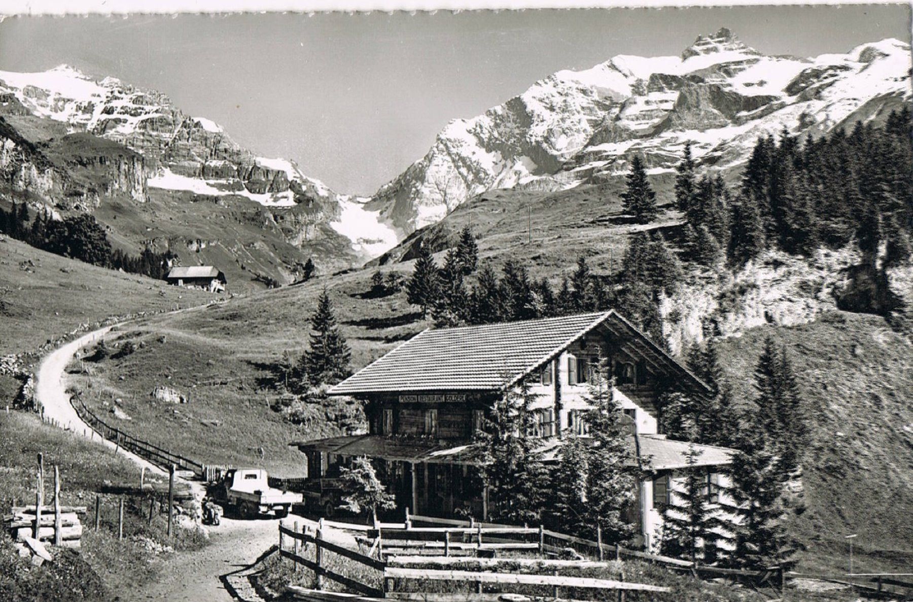 Cartoline postali: Gorneren-Kiental, Rest. Golderli – Usato da Buchs AG venduto da Baerfisch
