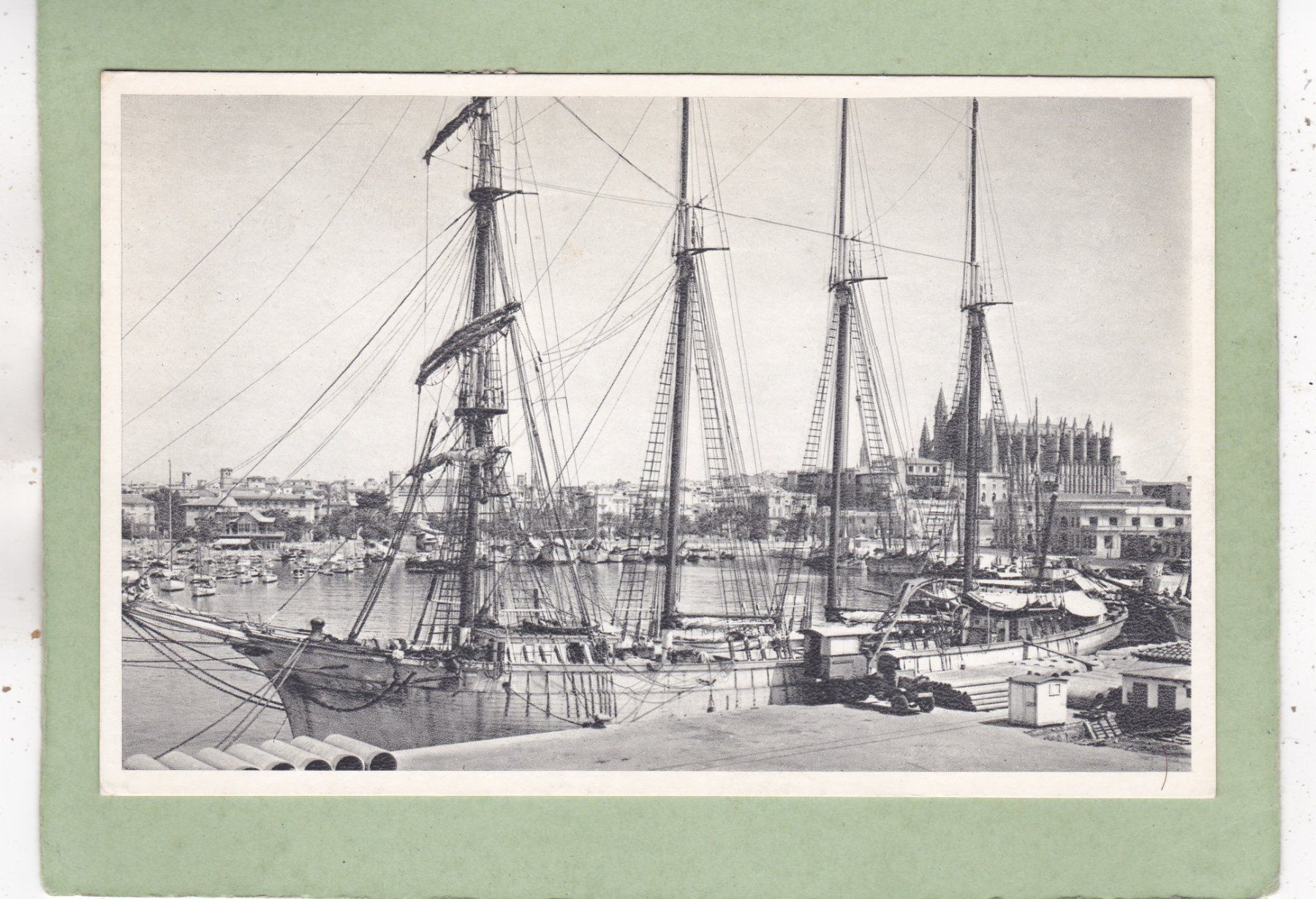 Ansichtskarten: Spanien Palma Le port Schiff – Gebraucht aus Herisau von Lisegrat2008