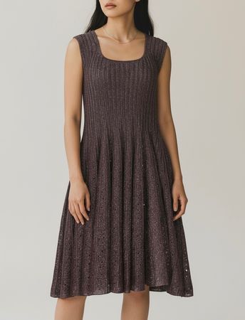 Antonino Valenti Kleid braun metallic IT 46 DE 40