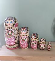 Poupées russes matriochkas ensemble de 5 pièces en bois