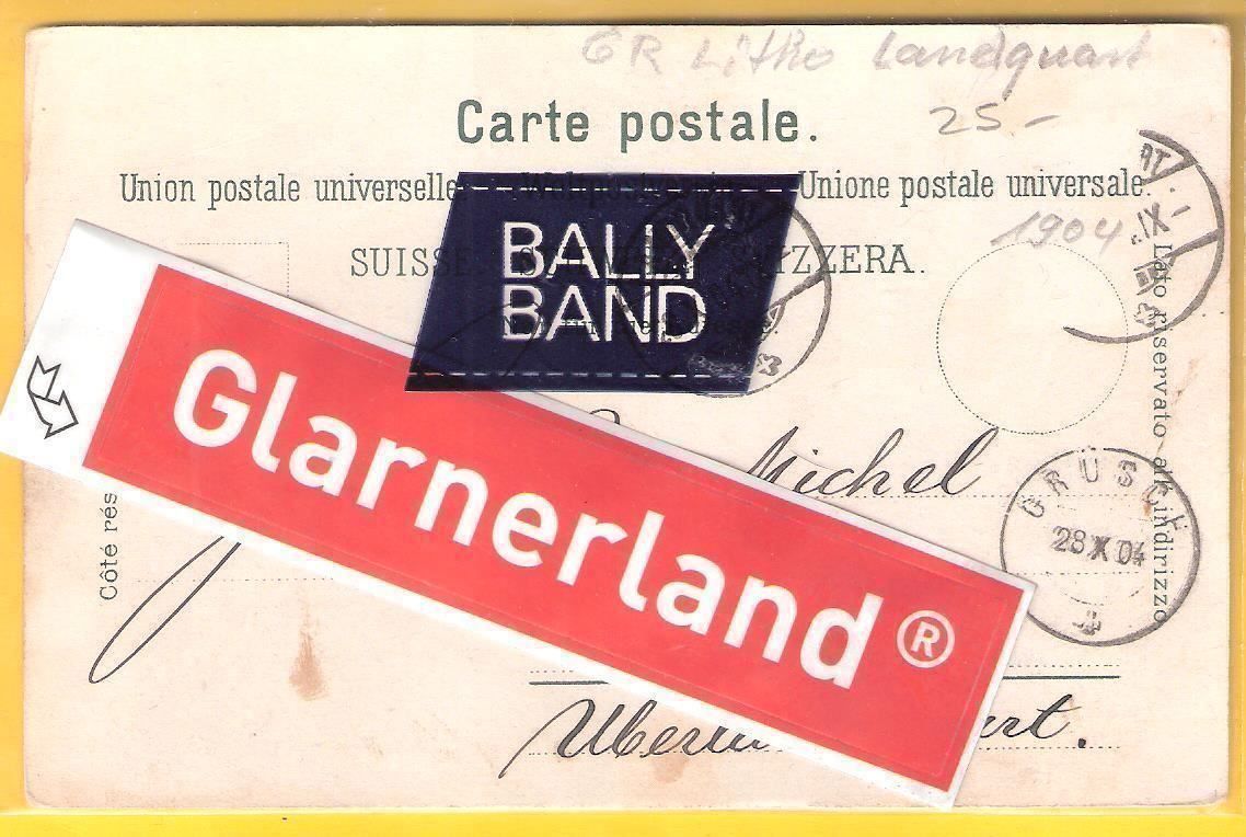 Cartoline postali: 28.X.1904 Litho Landquart Bahnhofstrasse – Usato da Zürich venduto da Hagliweg 2