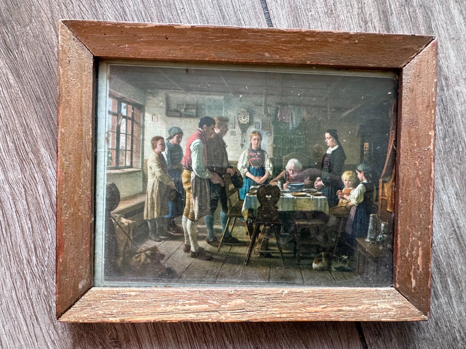 Gemälde: Scène de repas du midi  – Gebraucht aus Châtillon FR von Karine1453