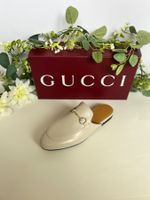 GUCCI GREY HORSEBIT MULES
