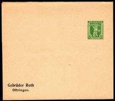 Privat Streifband Gebrüder Roth, archivfrisch, Oftringen