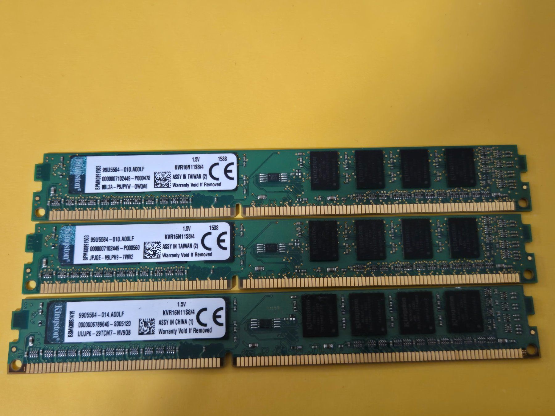 Kingston Memory / RAM: Kingston  3x4GB  KVR16N11S8/4 – Gebraucht aus Roggwil BE von GLDANI