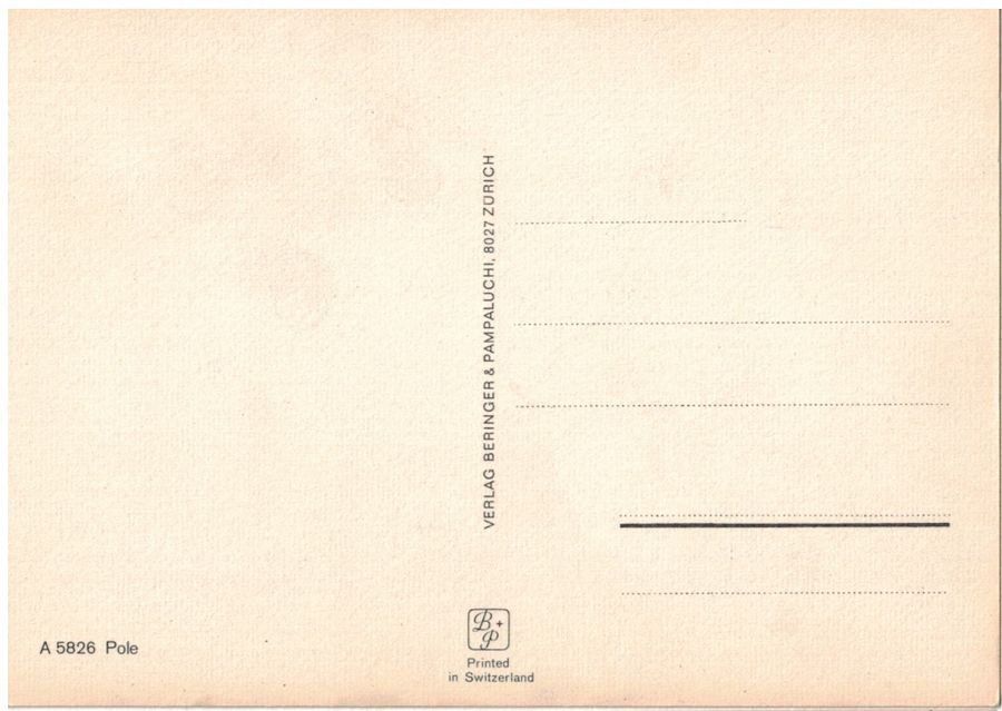 Cartoline postali: Pole, geschätzt 1975 – Usato da Frauenfeld venduto da POML 1