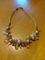 collier fantaisie ton doré