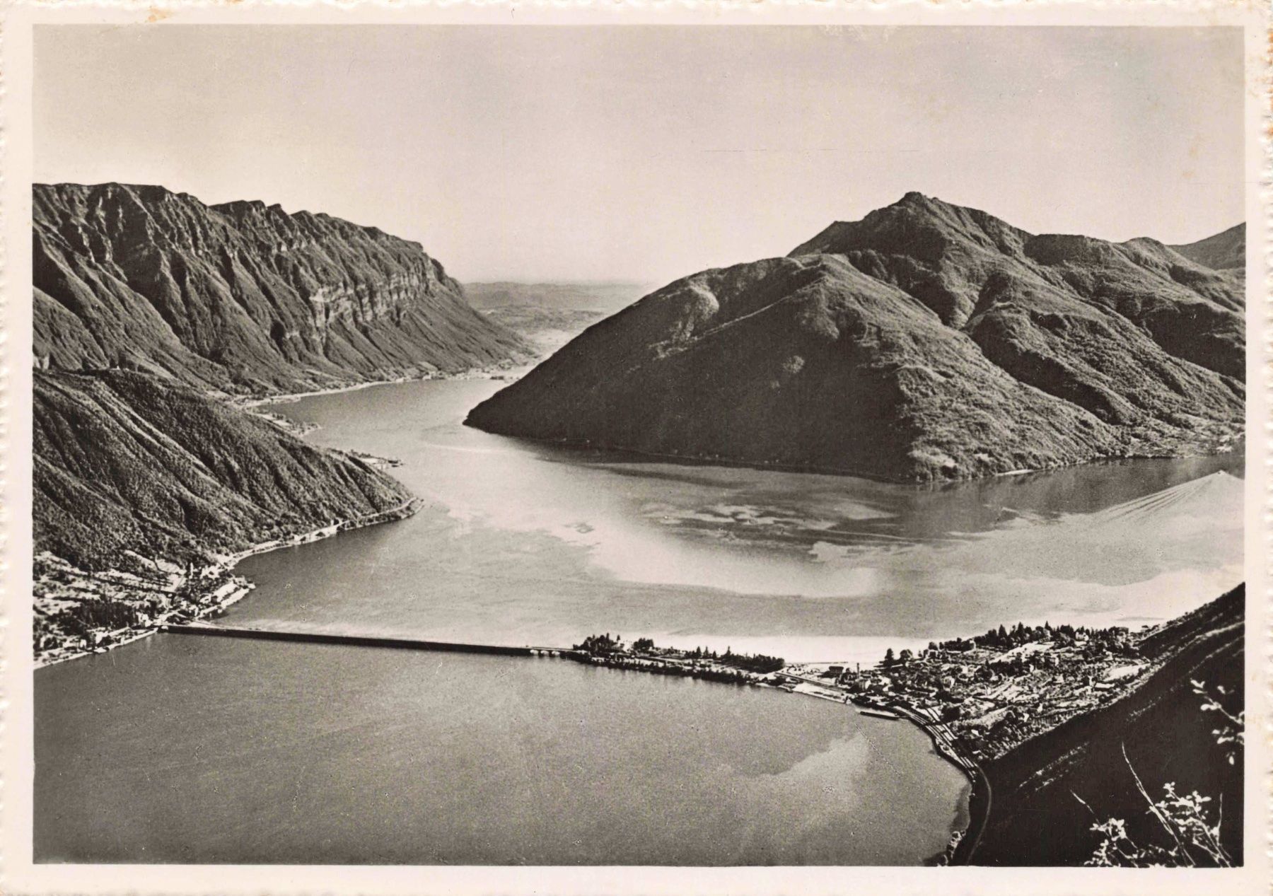 Cartoline postali: Lago di lugano Melide G – Usato da Biasca venduto da Blenio71